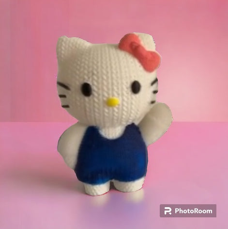 3D Printed Knitted Buddy "Hello Kitty"