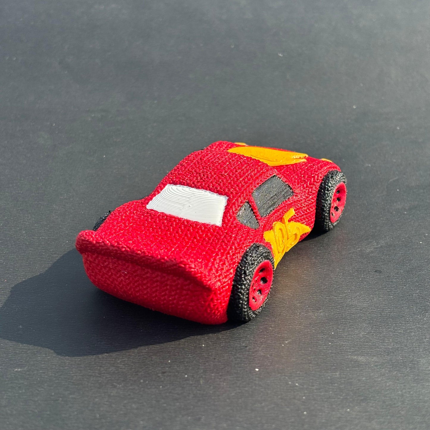 3D Printed knitted Buddy “Lightening McQueen”