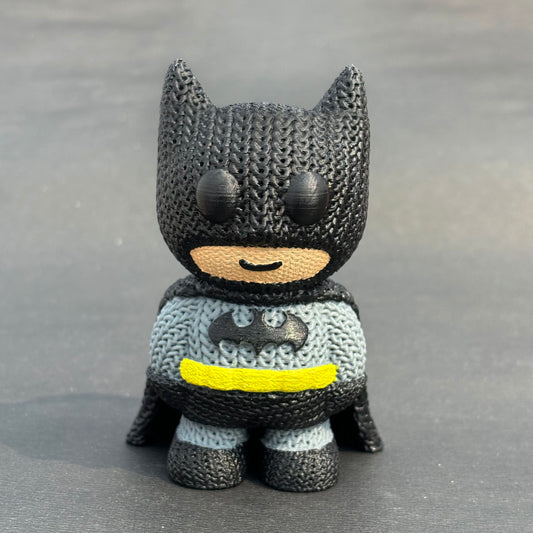 3D printed Knitted Buddy "BatMan"