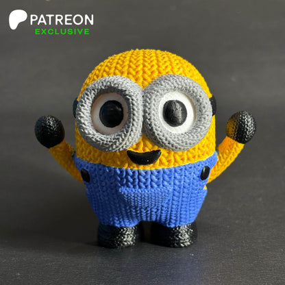 3D Printed Knitted Buddy "Minion"