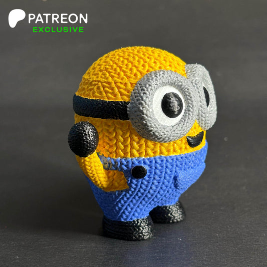 3D Printed Knitted Buddy "Minion"