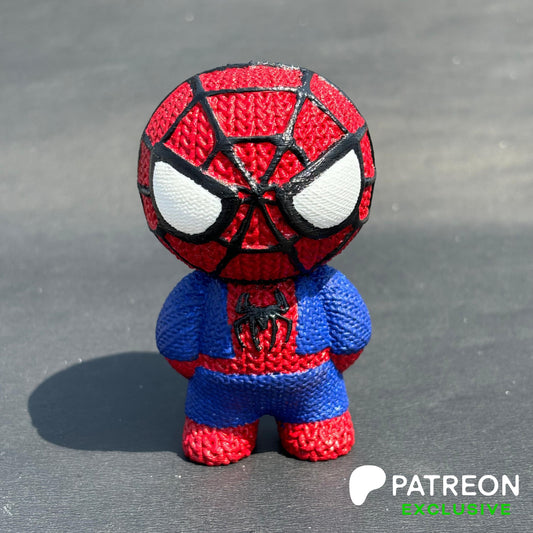 3D Printed Knitted Buddy "Spiderman"