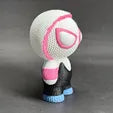 3D Printed Knitted Buddy "Spider-Gwen"