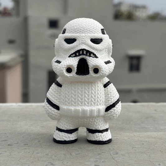 3-D printed Knitted Star wars Stromtrooper