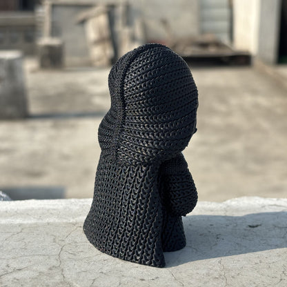 3-D Printed Knitted Buddy "Darth Vader"