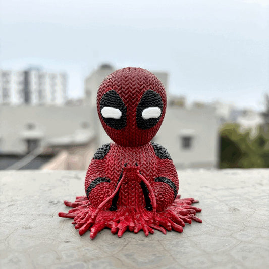 3D Printed Knitted Buddy "Dead Pool"