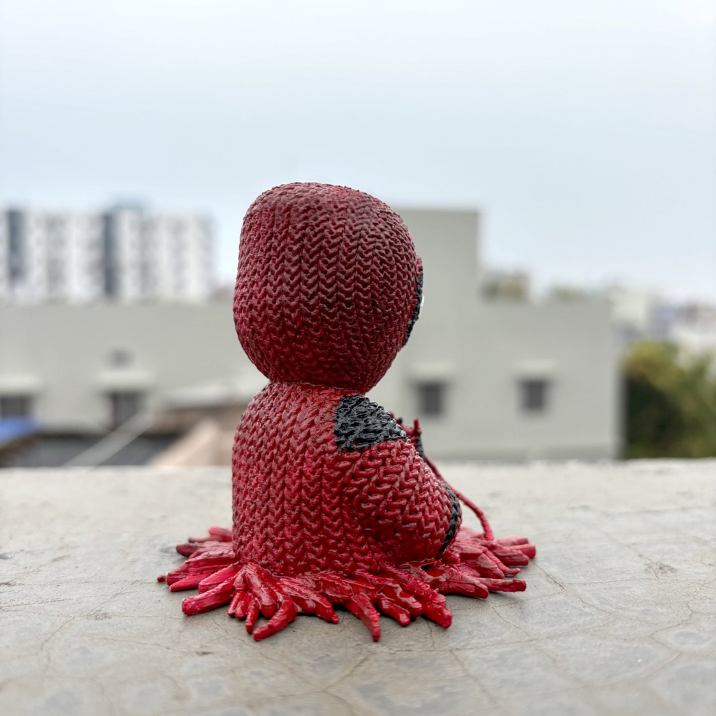 3D Printed Knitted Buddy "Dead Pool"