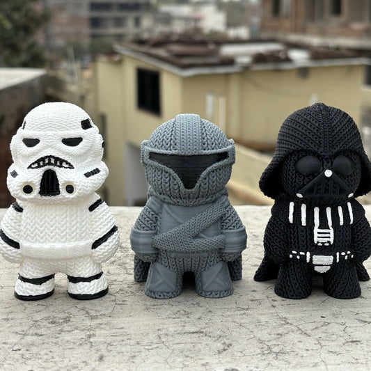 3-D Knitted Buddy Star Wars bundle