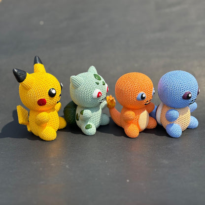 3-D knitted buddy "Pokémon bundle"