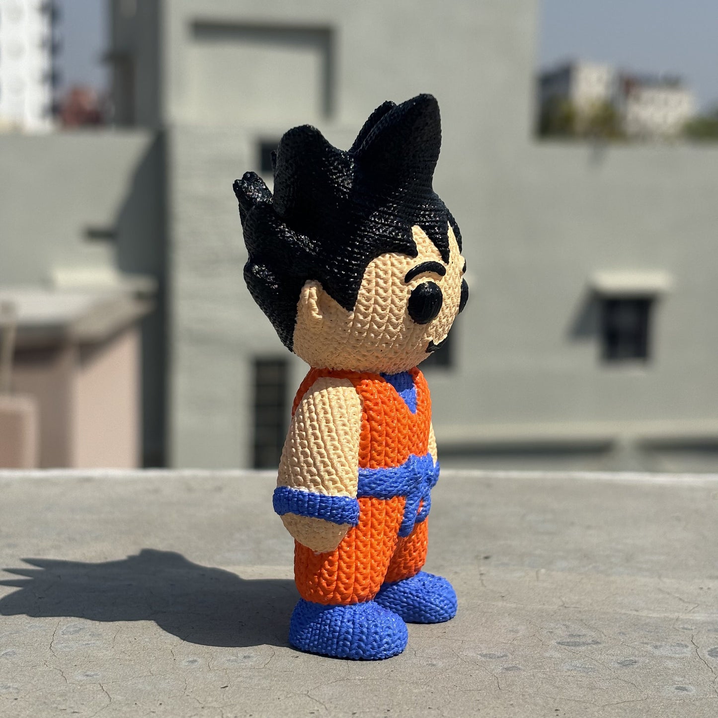 3-D Printed Knitted Buddy “Goku”