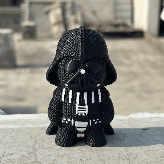 3-D Printed Knitted Darth Vader