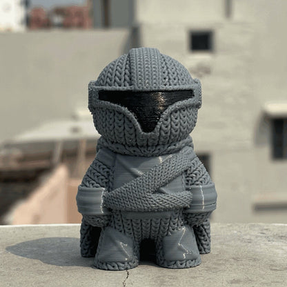 3-D Printed Knitted Buddy "Mandalorian"