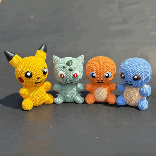 3-D knitted buddy Pokémon bundle