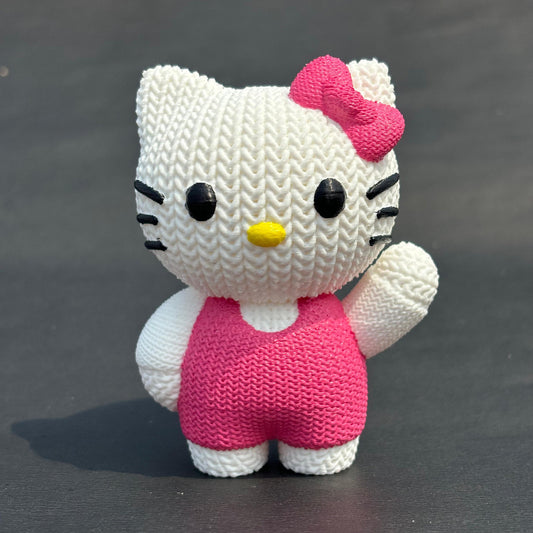 3D Printed Knitted "Hello Kitty"