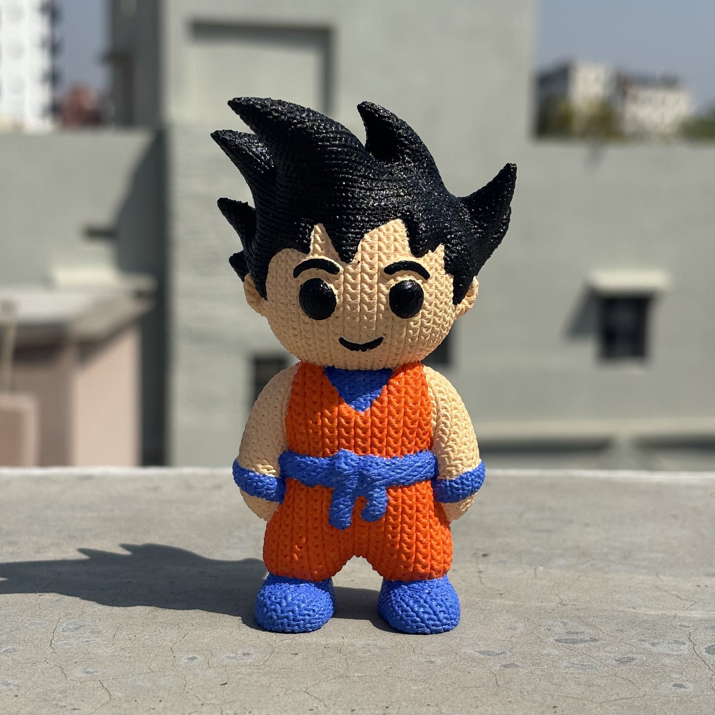 3-D Printed Knitted Buddy “Goku”