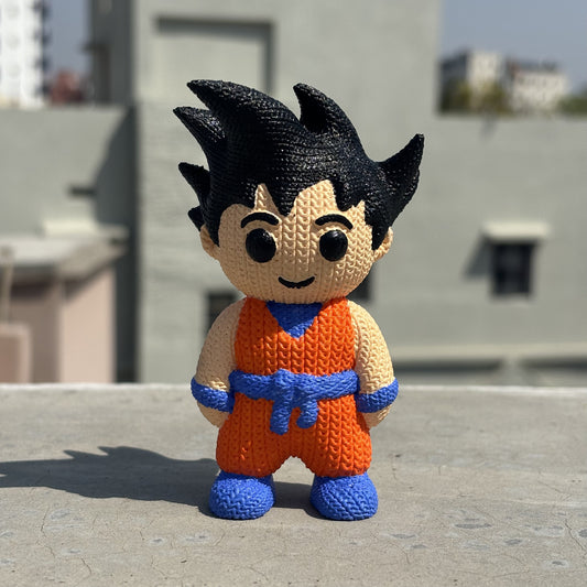 3-D Printed Knitted Buddy “Goku”